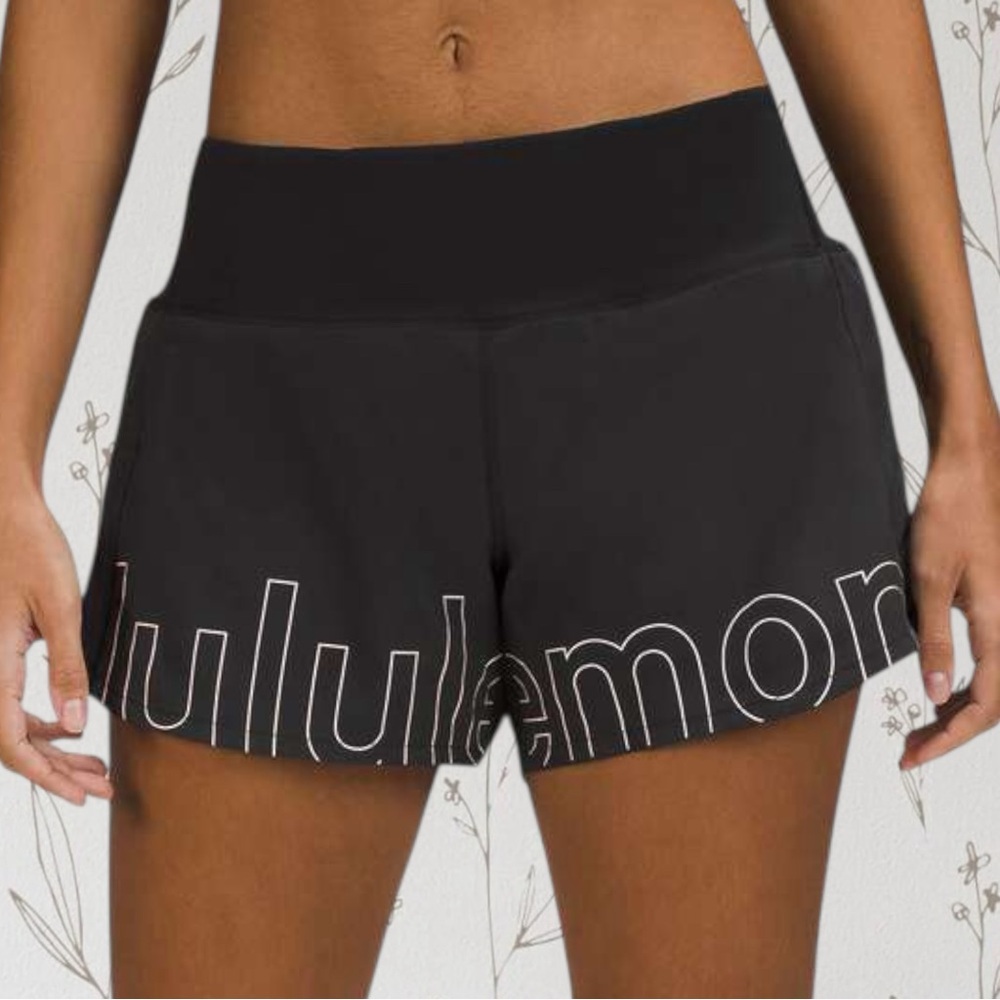 Lululemon Speed Up Mid-Rise Lined Short Graphic